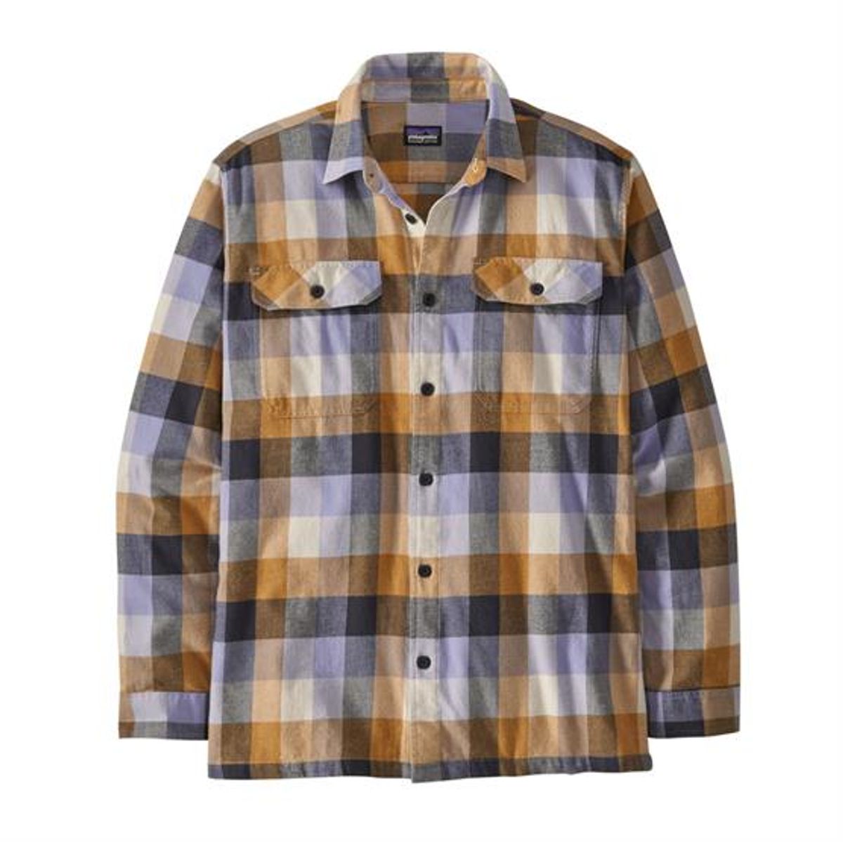 Patagonia Mens L/S Organic Cotton MW Fjord Flannel Shirt, Guides / Mango