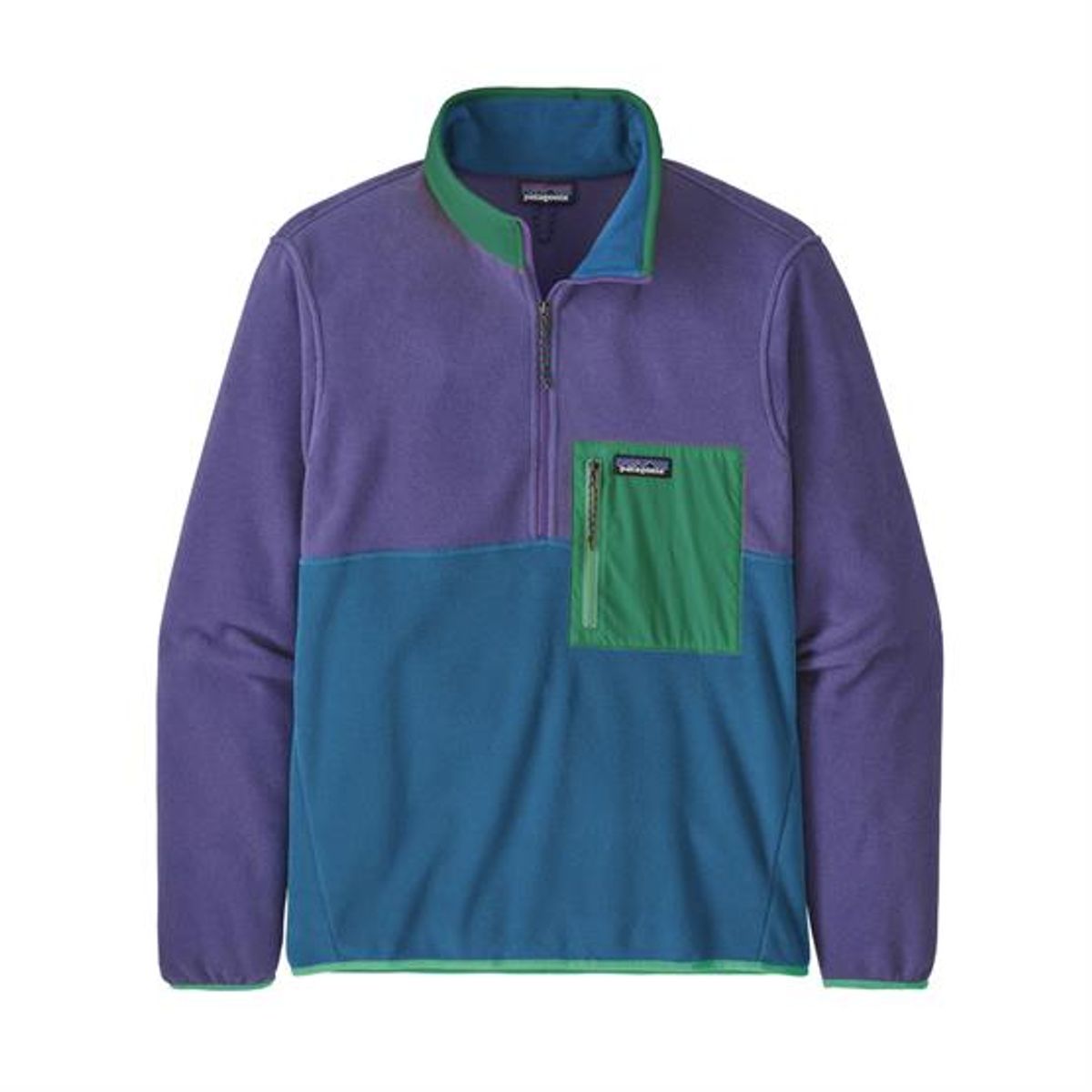 Patagonia Mens Microdini 1/2 Zip P/O, Bayou Blue