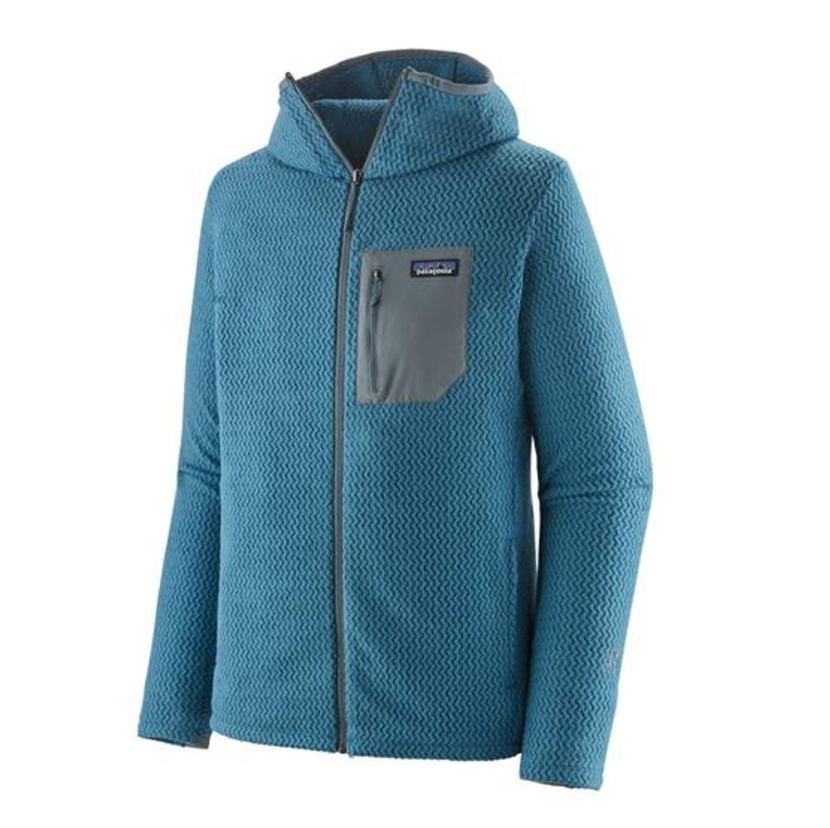 Patagonia Mens R1 Air Full-Zip Hoody, Wavy Blue