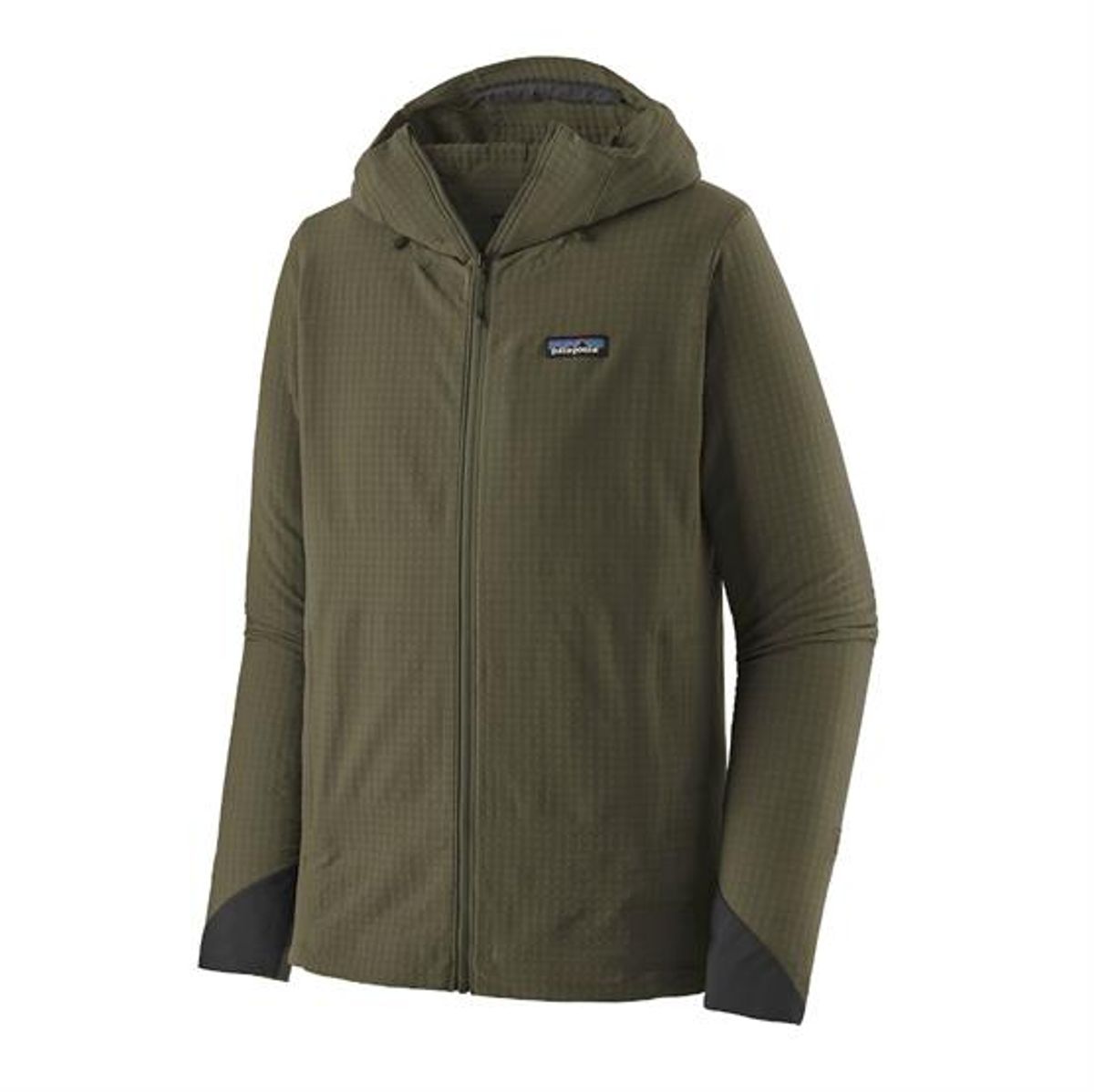 Patagonia Mens R1 TechFace Hoody, Basin Green