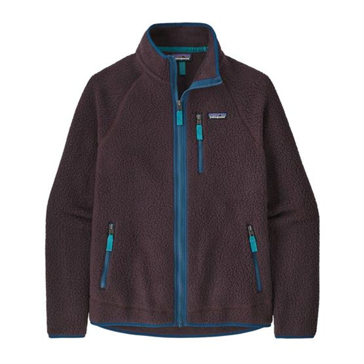 Patagonia Mens Retro Pile Jacket, Obsidian Plum