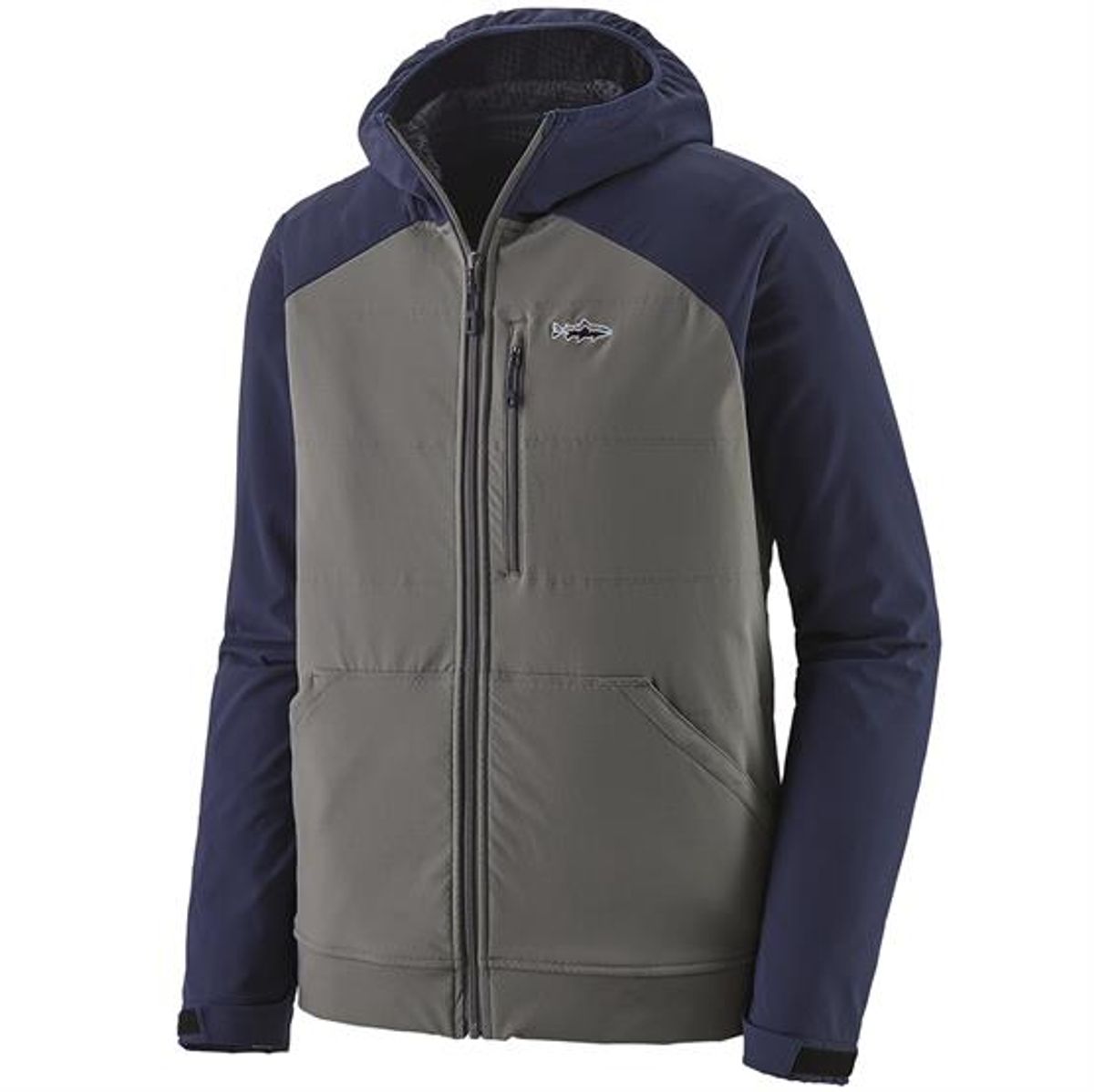 Patagonia Mens Snap-Dry Hoody, Hex Grey