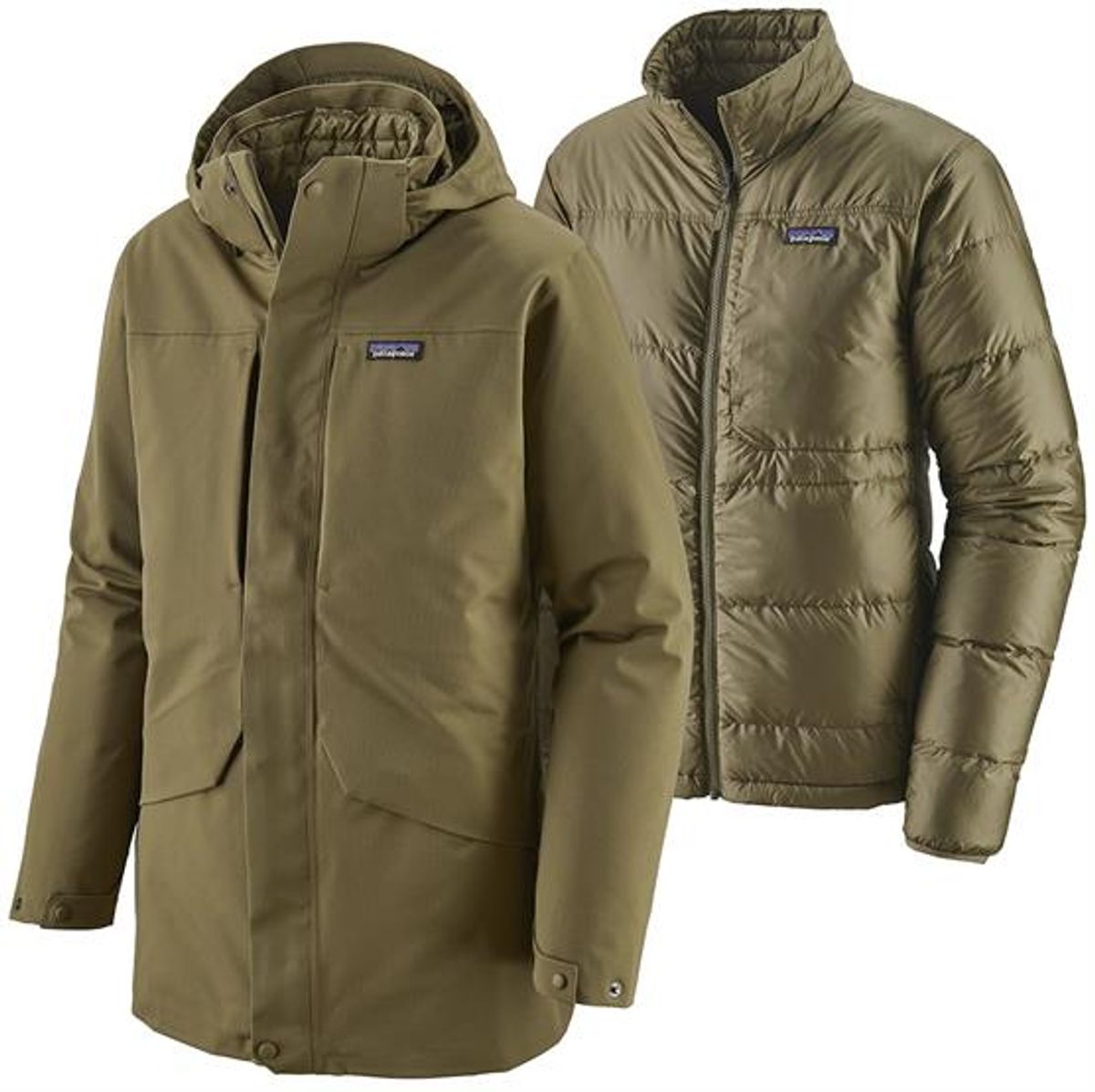 Patagonia Mens Tres 3-in-1 Parka, Kelp Forest