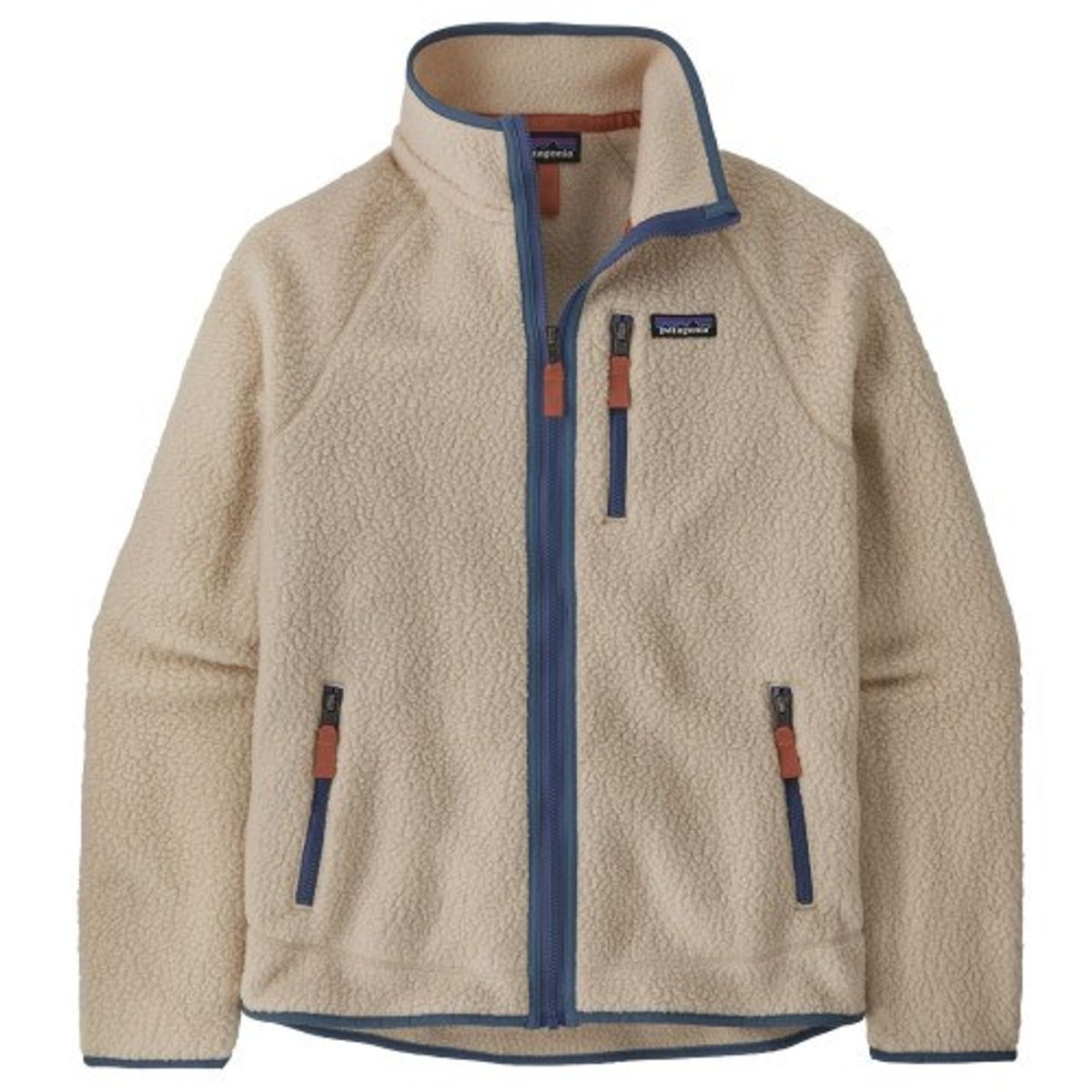 Patagonia Retro Pile Jakke Dark Natural W/Utility Blue