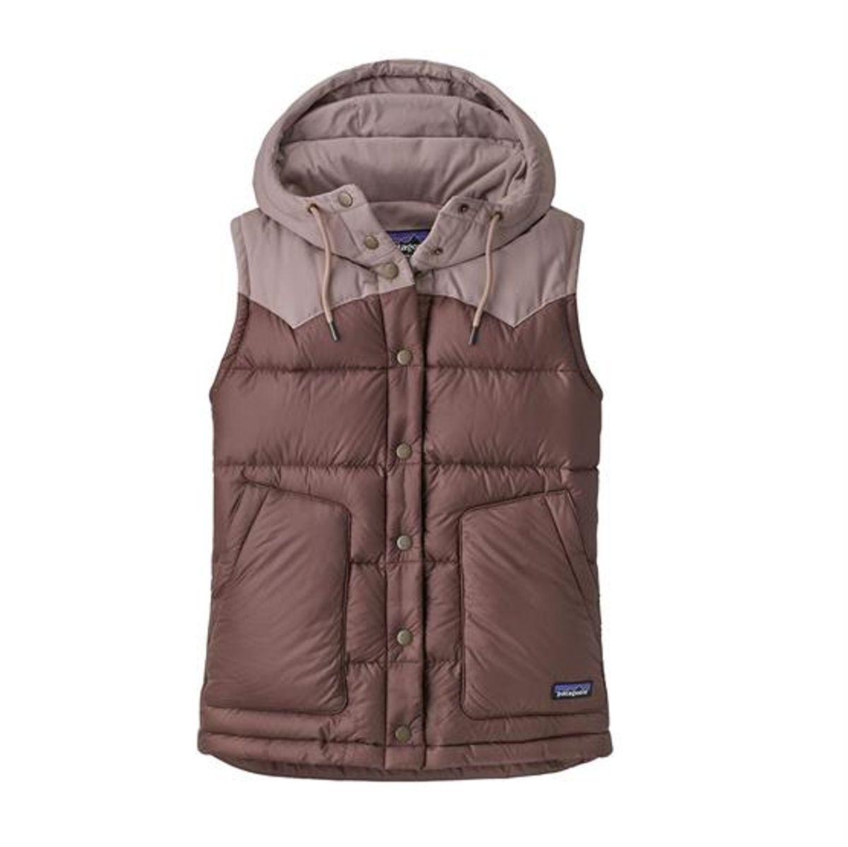 Patagonia Womens Bivy Hooded Vest, Dusky Brown