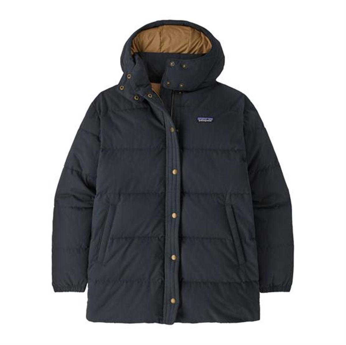 Patagonia Womens Cotton Down Parka, Pitch Blue