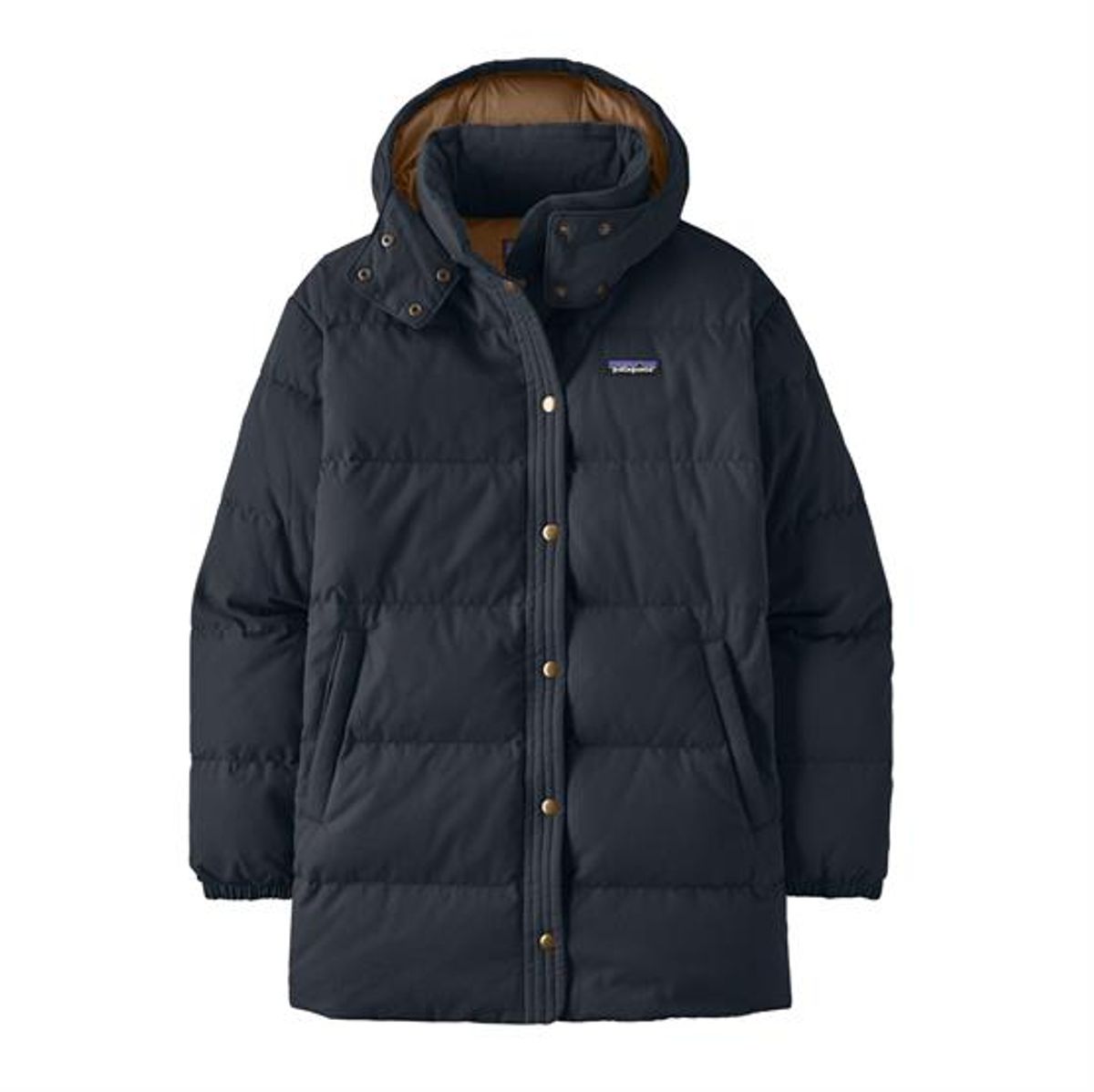 Patagonia Womens Cotton Down Parka, Pitch Blue