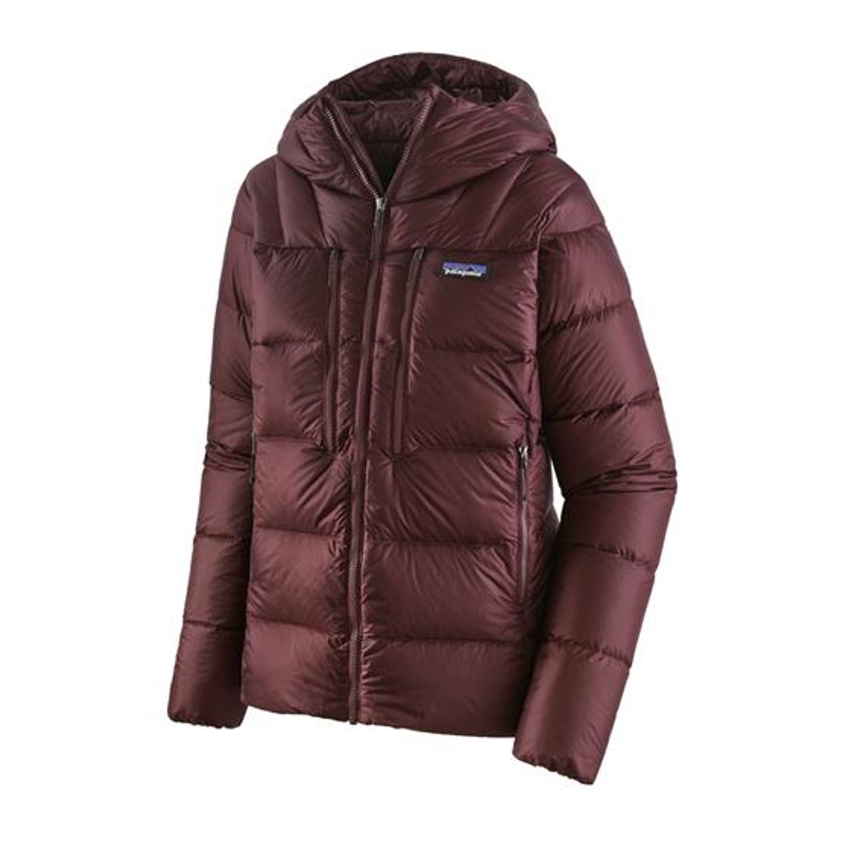 Patagonia Womens Fitz Roy Down Hoody, Dark Ruby