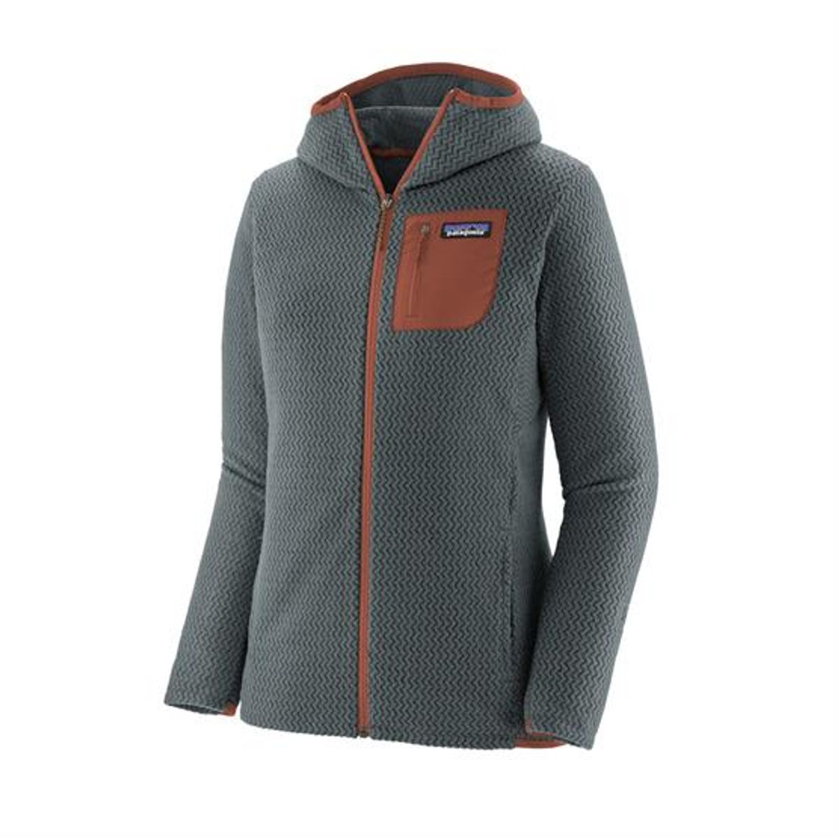 Patagonia Womens R1 Air Full-Zip Hoody, Nouveau Green