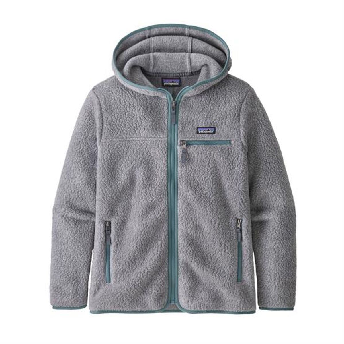 Patagonia Womens Retro Pile Hoody, Salt Grey