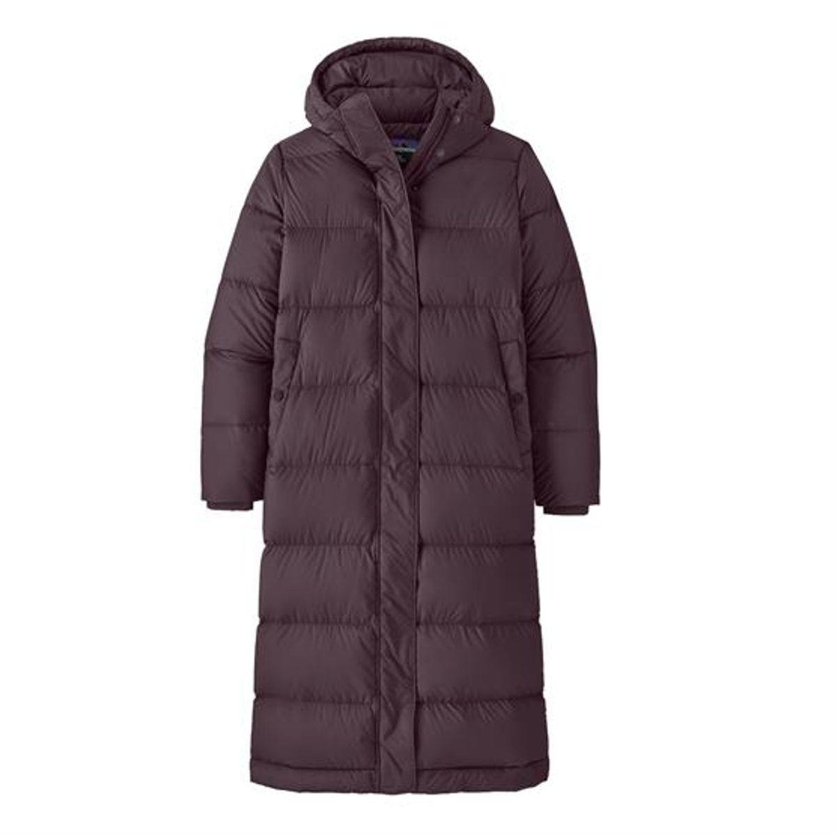 Patagonia Womens Silent Down Long Parka, Obisdian Plum