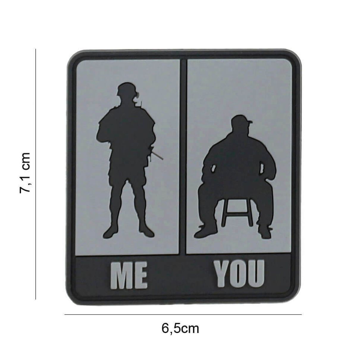 Patch, PVC, Me & You, Grå