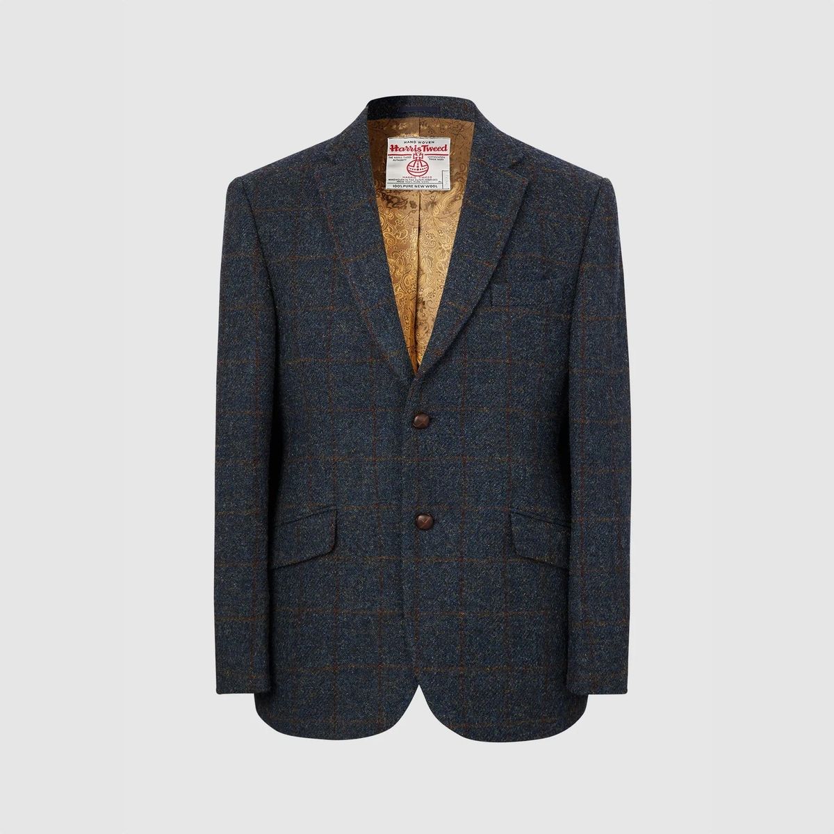 Patrick blazer, blue multi check, Harris Tweed - 36 UK