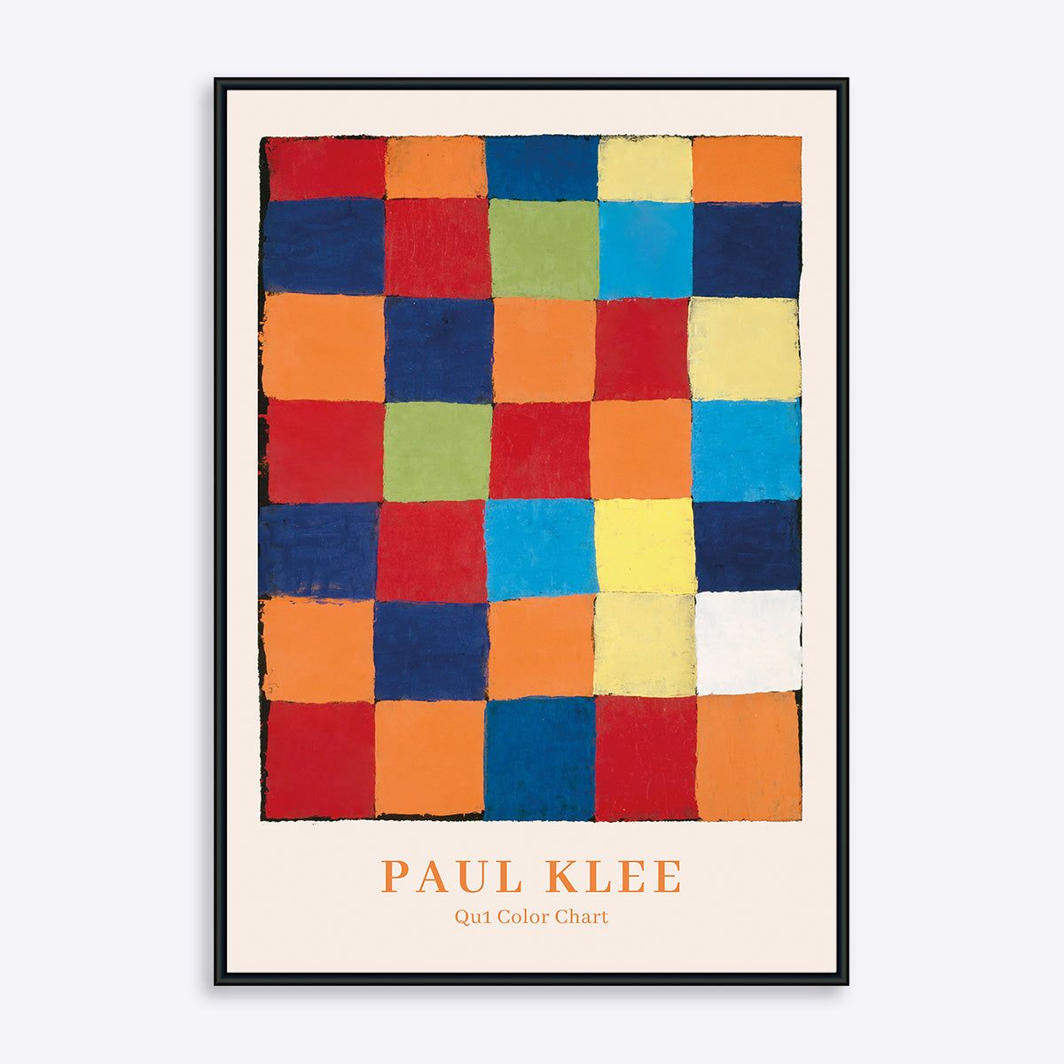 Paul Klee Color Chart Qu 1 - 30x40 cm