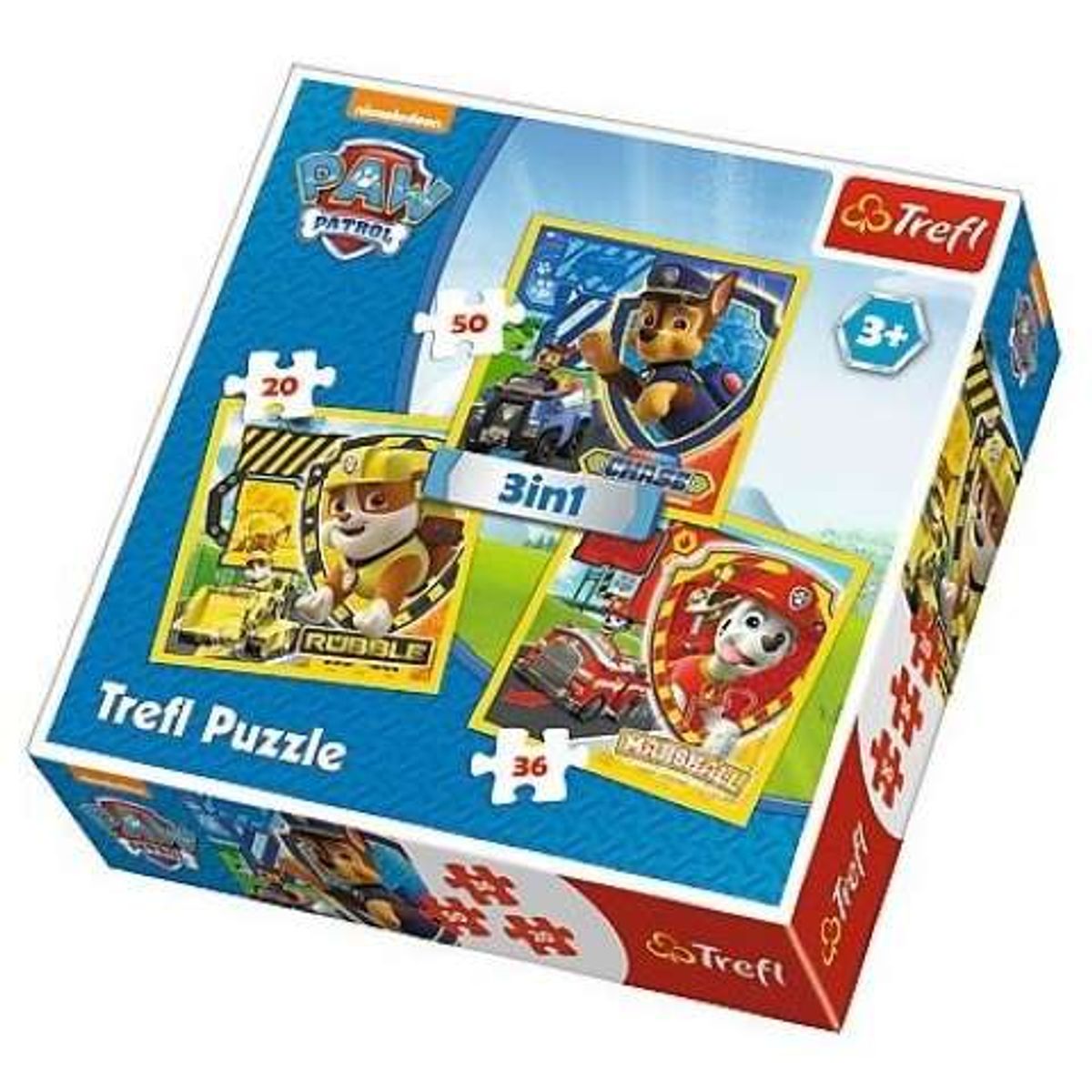 Paw Patrol 3-i-1 - 20/36/50 brikker