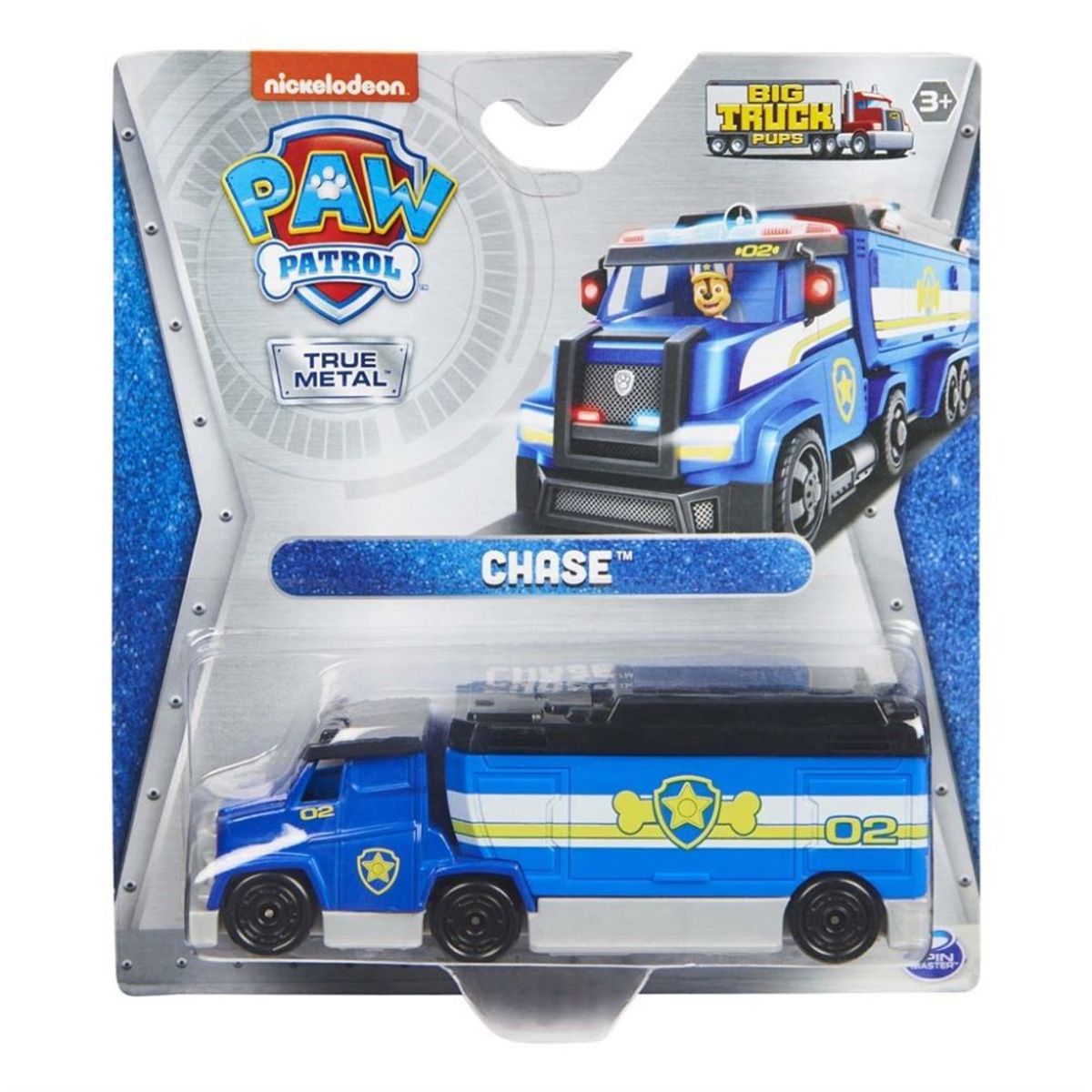 Paw Patrol Big Trucks True Metal Vehicle - Chase - Legekammeraten.dk