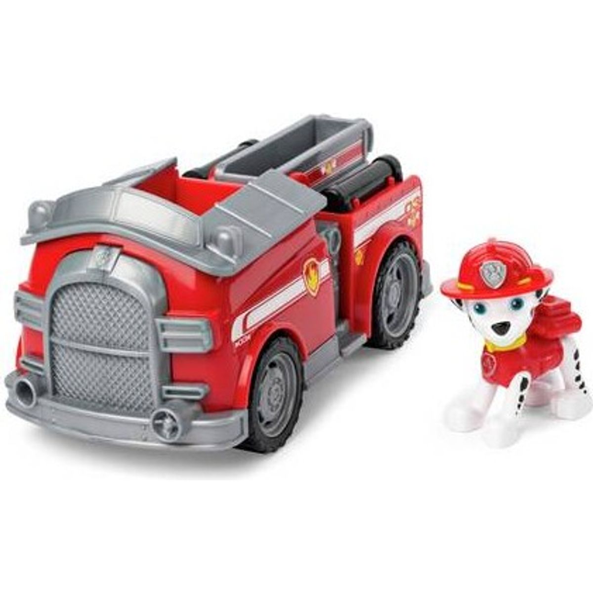 Paw Patrol - Brandbil Legetøj Med Figur - Marshall