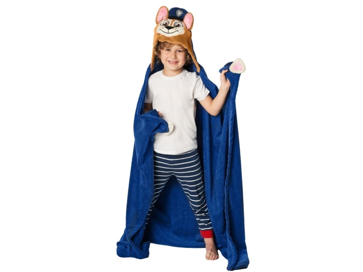 Paw Patrol Chase Luksus Poncho Med Hætte