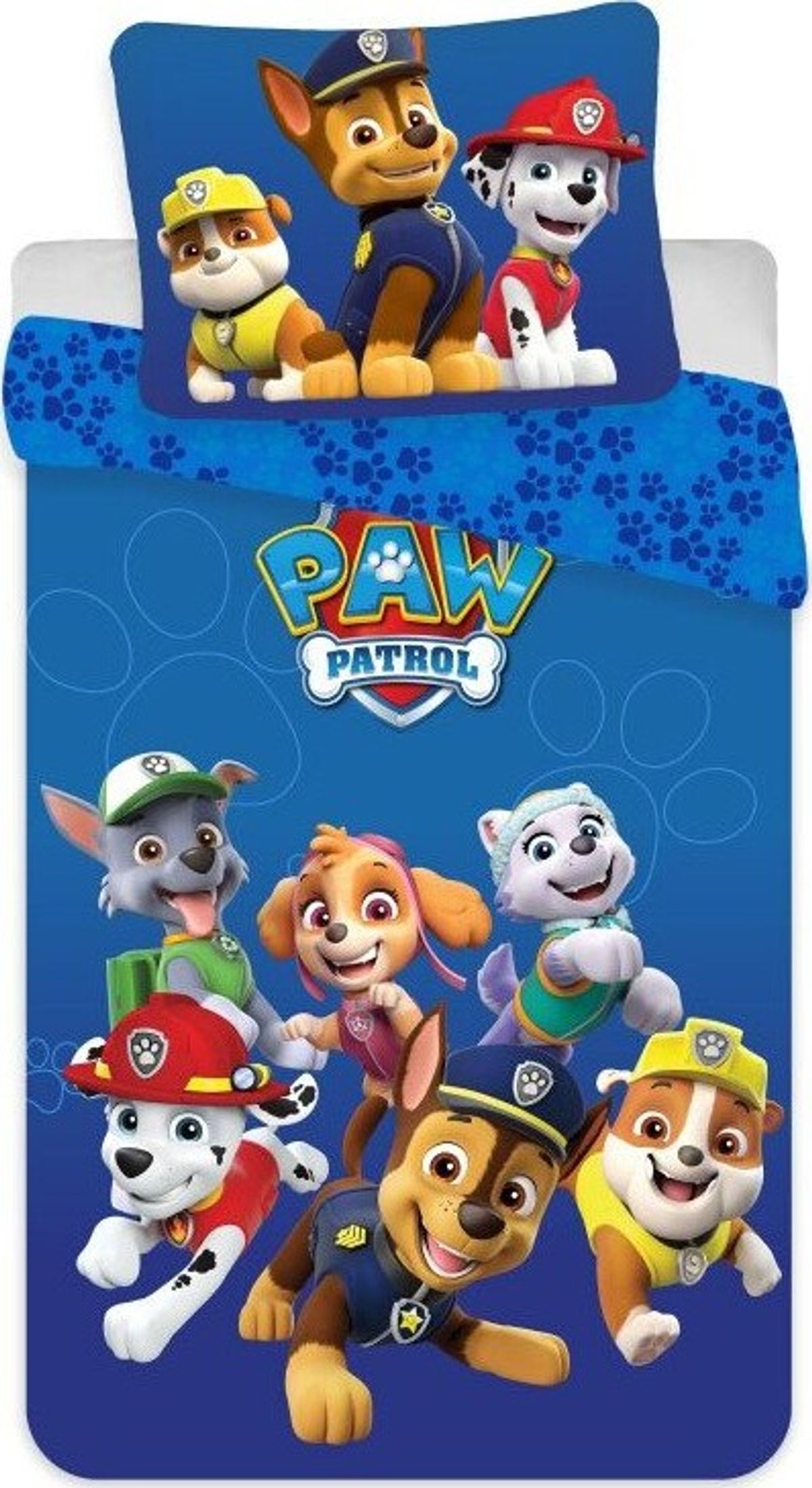 Paw Patrol Sengetøj - Junior - 100 X 140 Cm - Blå