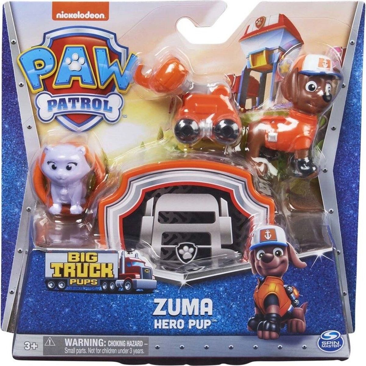 Paw Patrol - Zuma Figur Med Tilbehør - 7 Cm