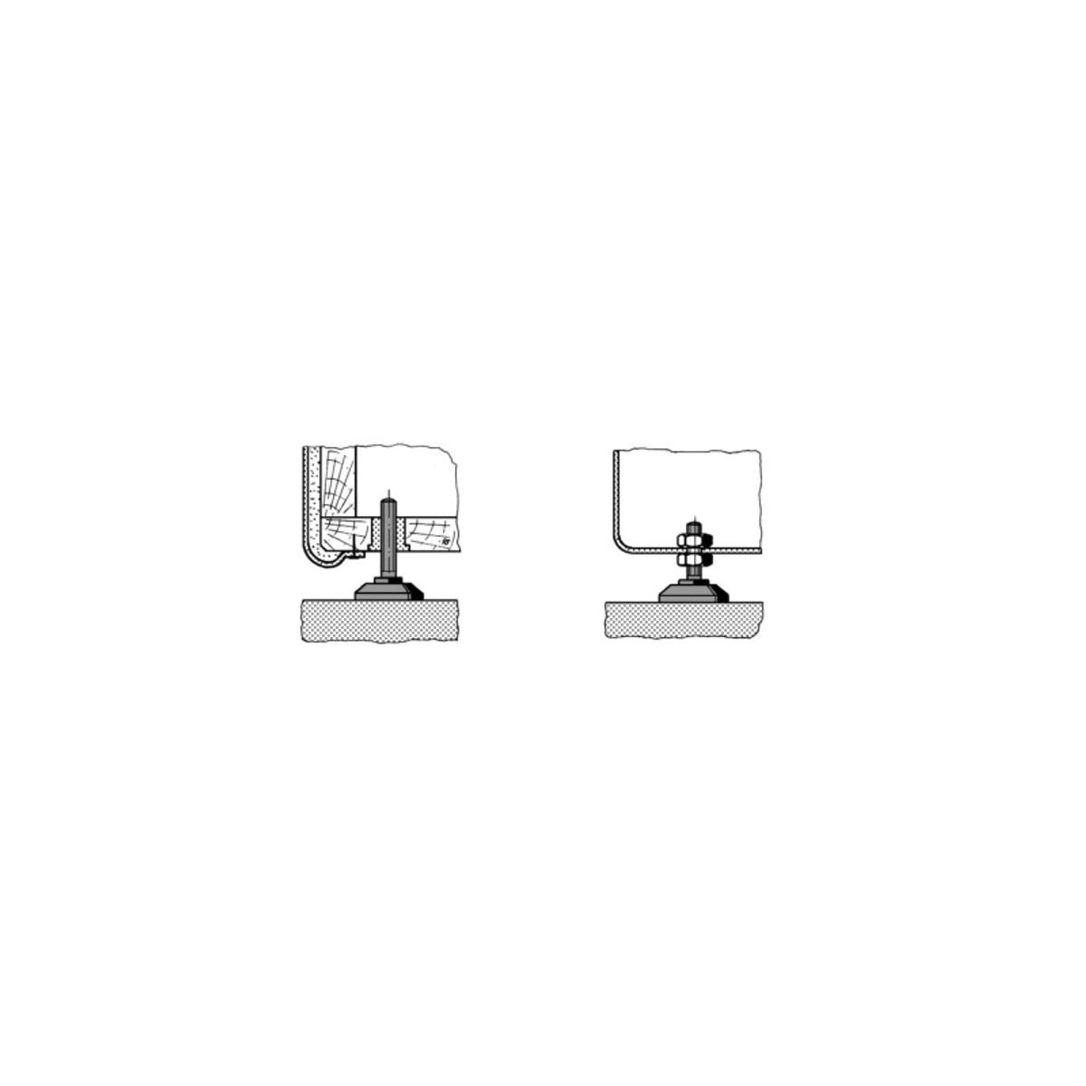 Pb Fastener 148 3005 699 11 Chassisfod Skruebar Sort (Ø X H) 38 Mm X 60 Mm 1 Stk