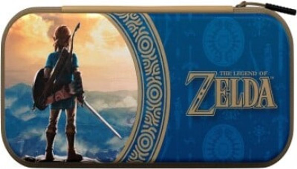 Pdp Deluxe Travel Case Zelda Hyrule Blue Licensed Switch