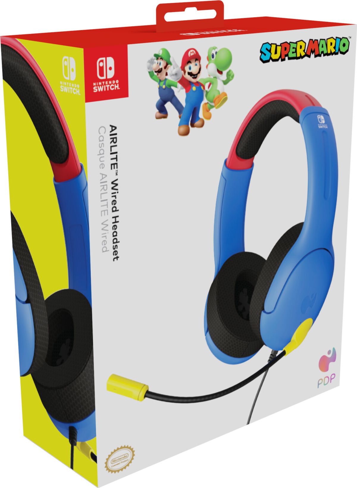 Pdp - Nintendo Switch Airlite Headset - Super Mario - Blå Rød