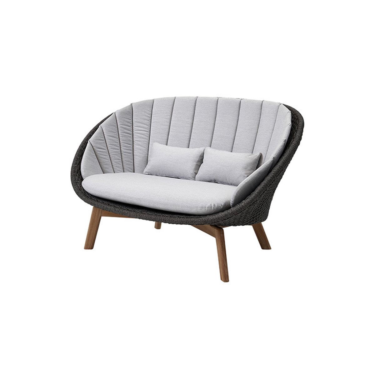 Peacock 2-pers. Sofa, Soft Rope fra Cane-line (Inkl. hynde i Light grey)