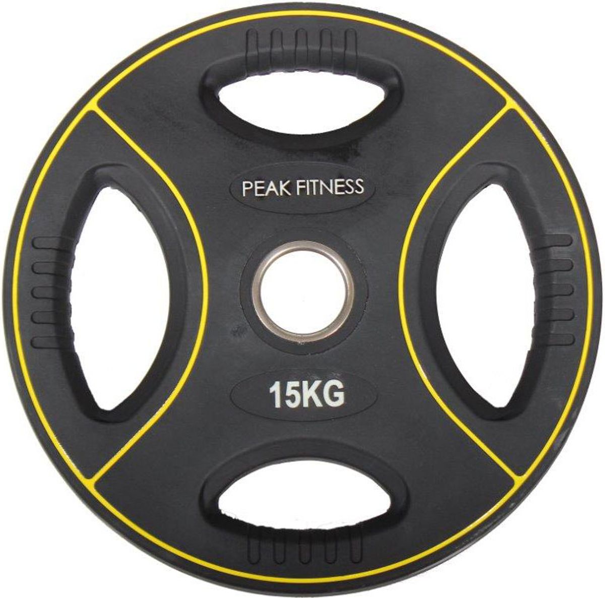 Peak Fitness - 50 mm vægtskive Poly Urethane - 15 kg