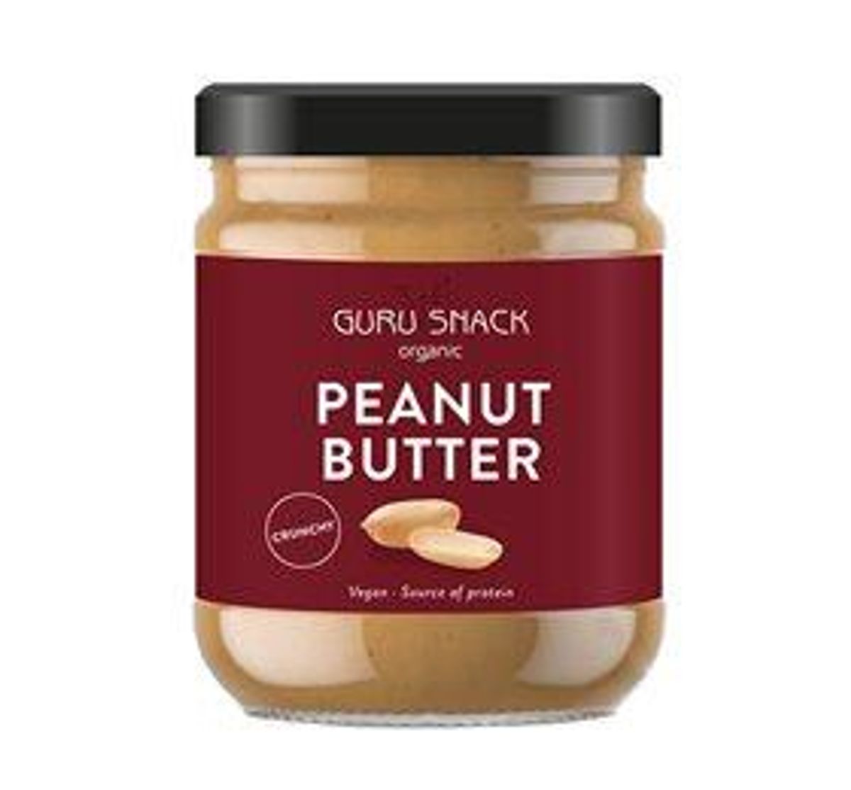 Peanutbutter Crunchy Ø Guru Snack - 250 g.