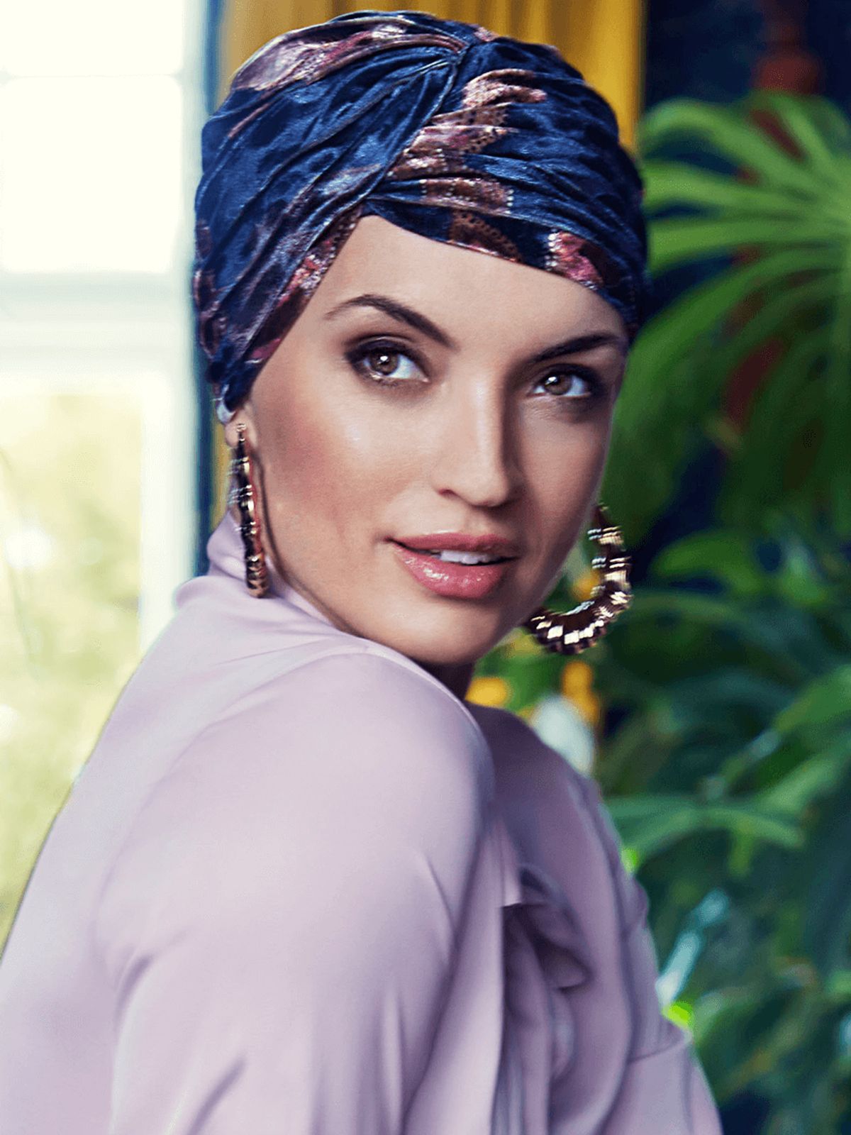 Pearl Turban | Flowery Twilight