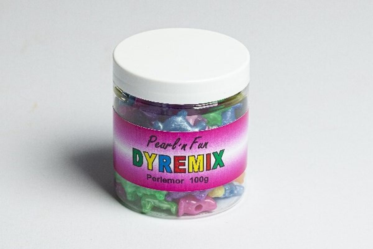 Pearl`n Fun Dyremix Perlemor Bøtte 100g - Pearl N Fun