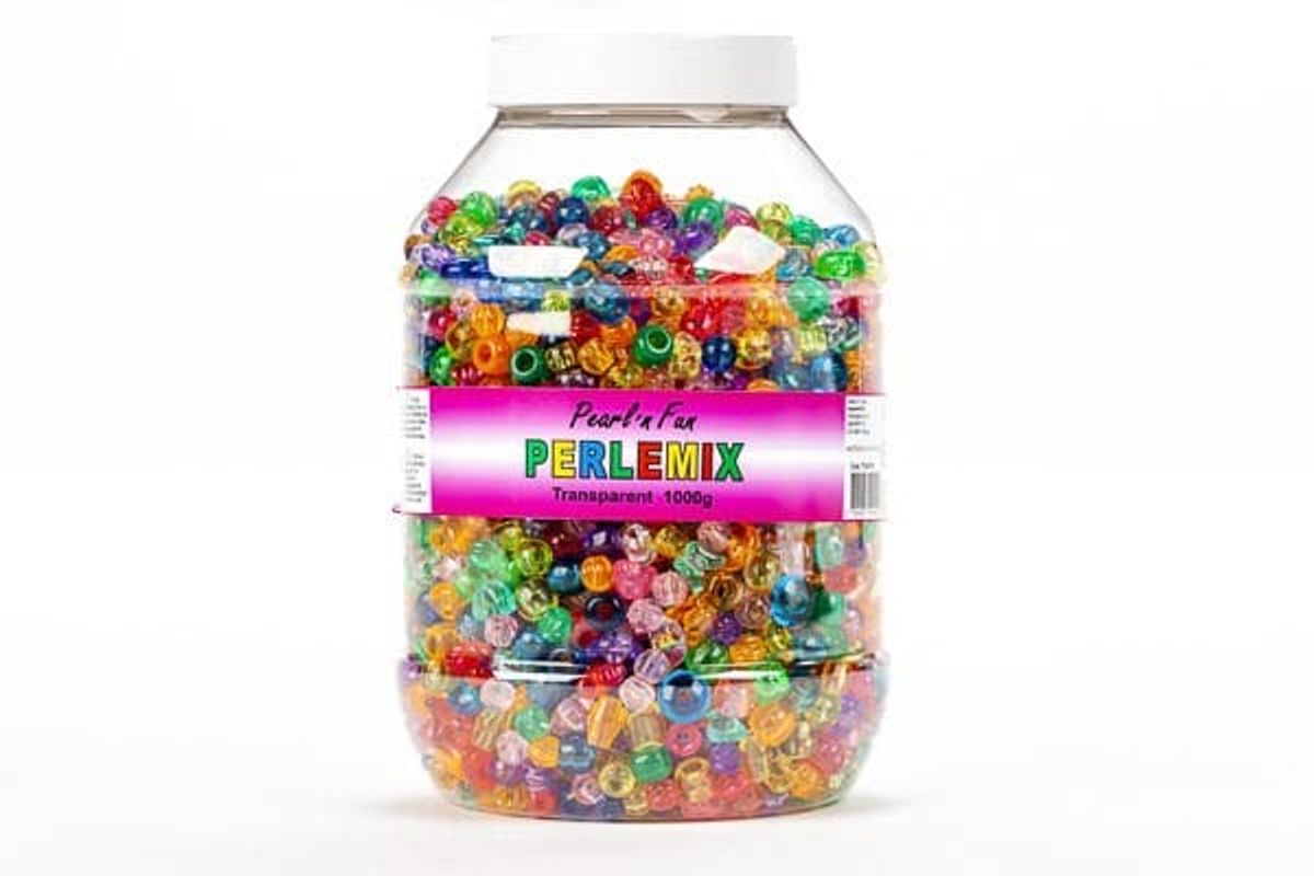 Pearl'n fun Perler transp. mix 1000g