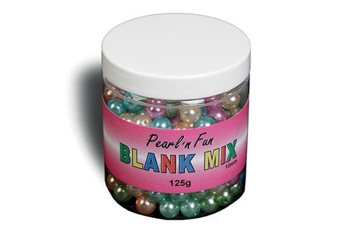 Pearl'n'fun blanke runde perler, 10mm, 125g