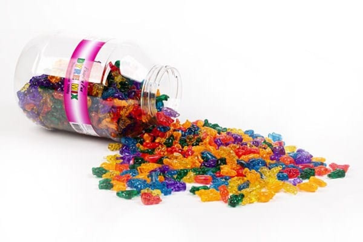 Pearl'n'fun Dyremotiv perler Transp. mix 1000g