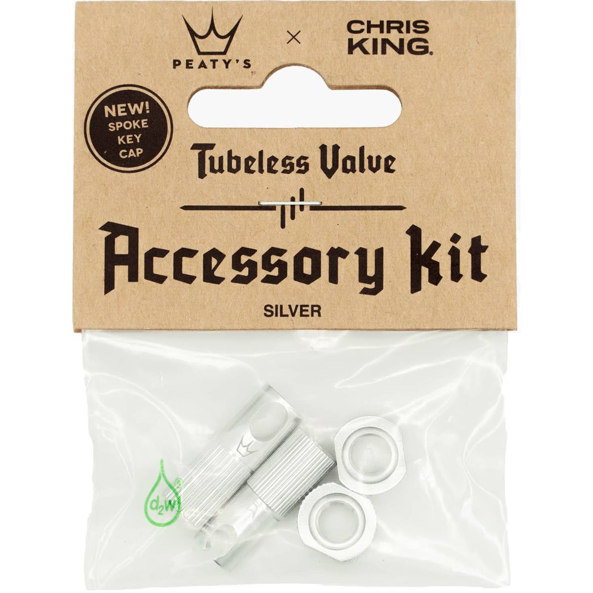 Peaty's x ChrisKing Tubeless Valves Kit - Silver