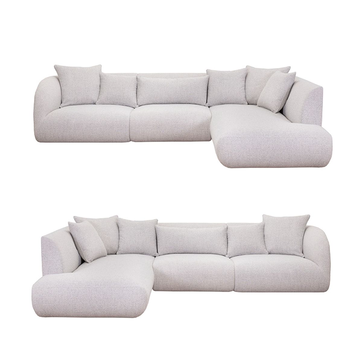 Pebble 3 pers. sofa m/open-end - stof