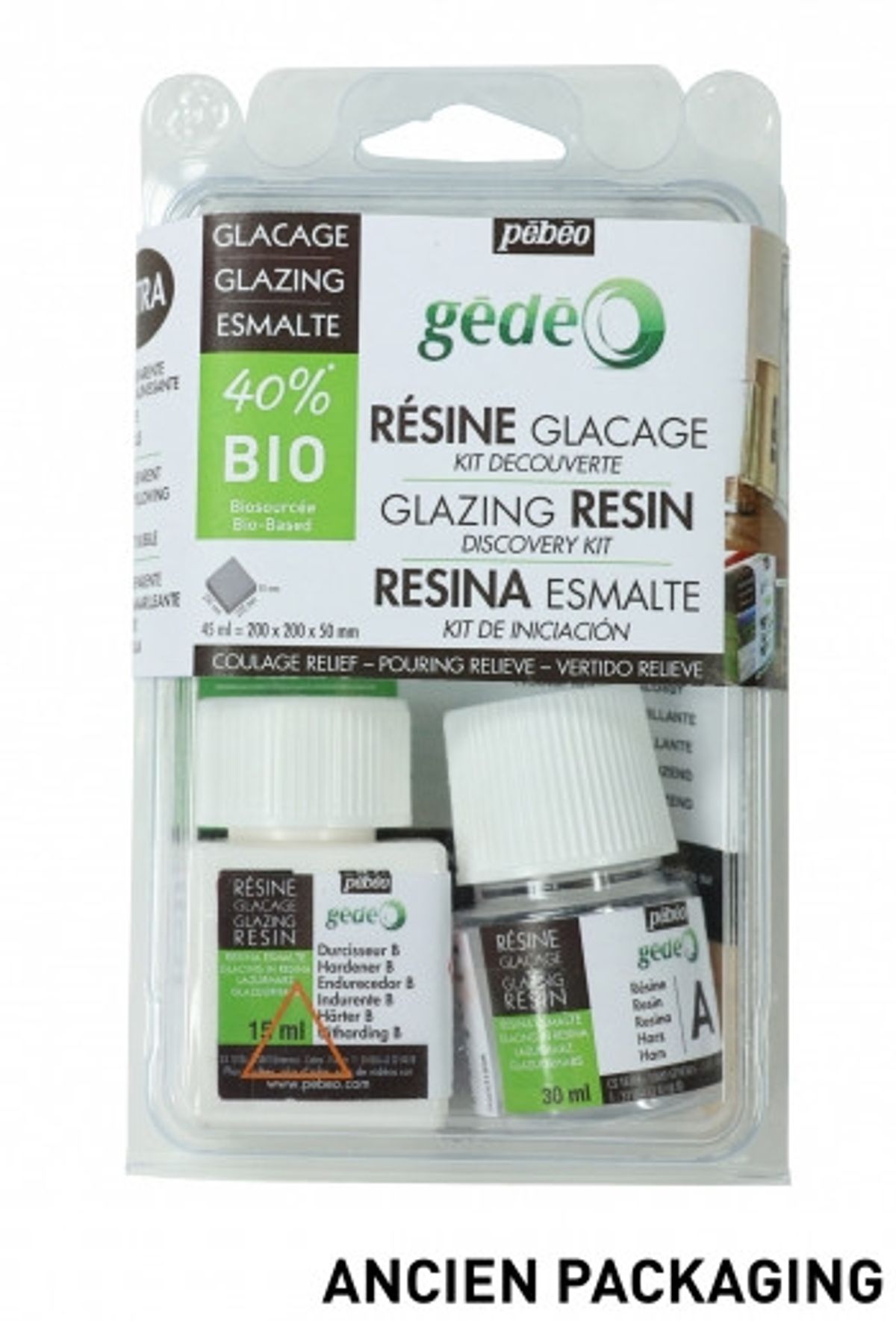 Pebeo Resin Glazing Bio Kit 45 ml