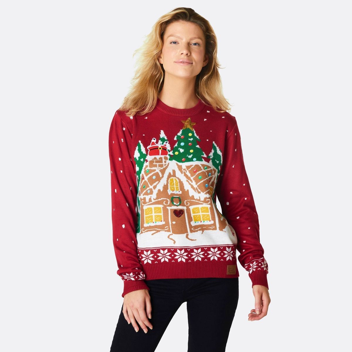 Peberkagehus Julesweater Dame