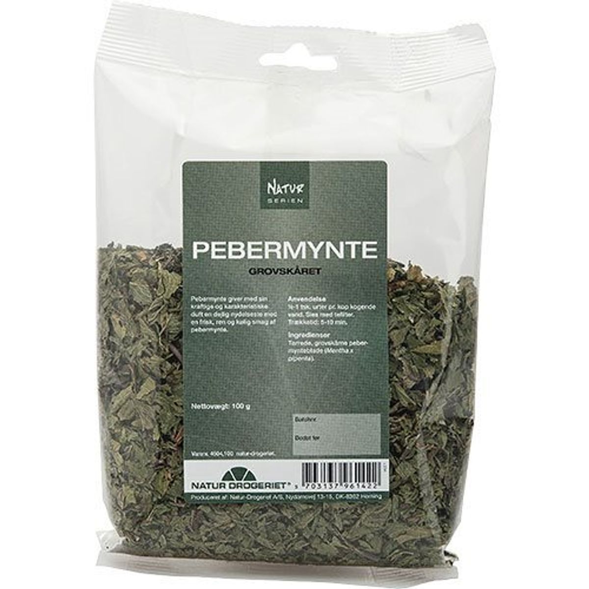 Pebermynte groft skåret - 100 gram