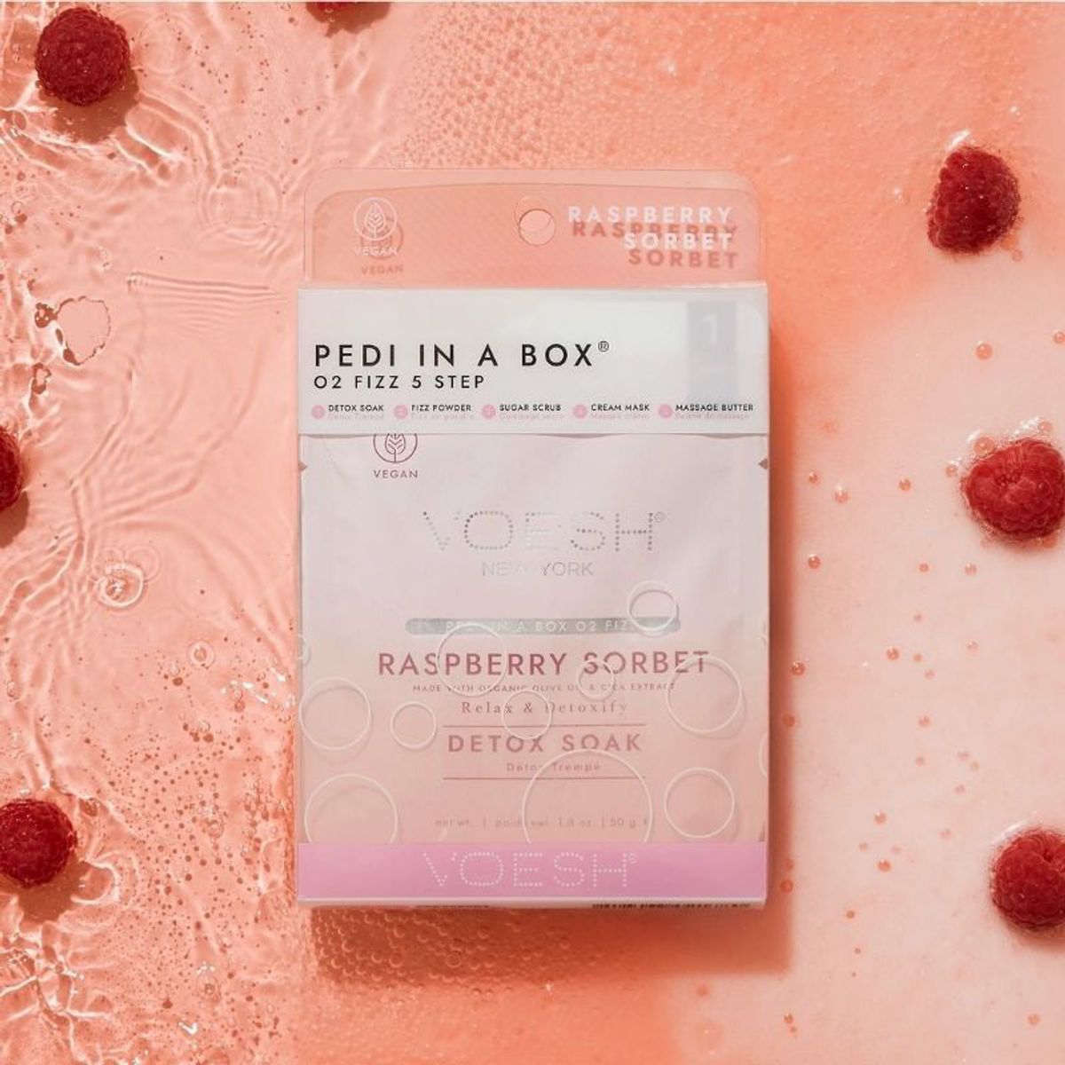 Pedi in a box | Raspberry Sorbet (5 step)