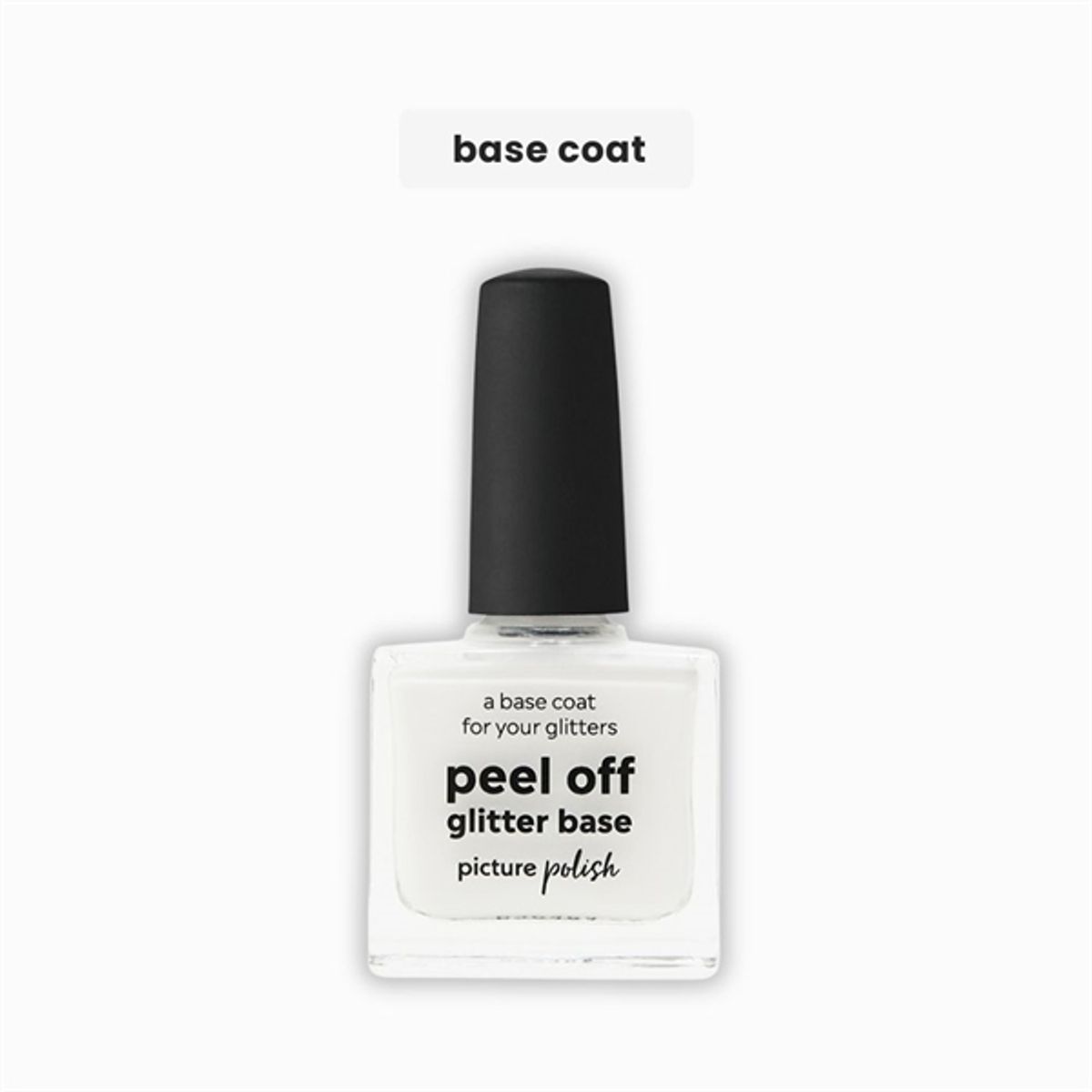 PEEL OFF GLITTER BASE, Top/Base, Picture Polish