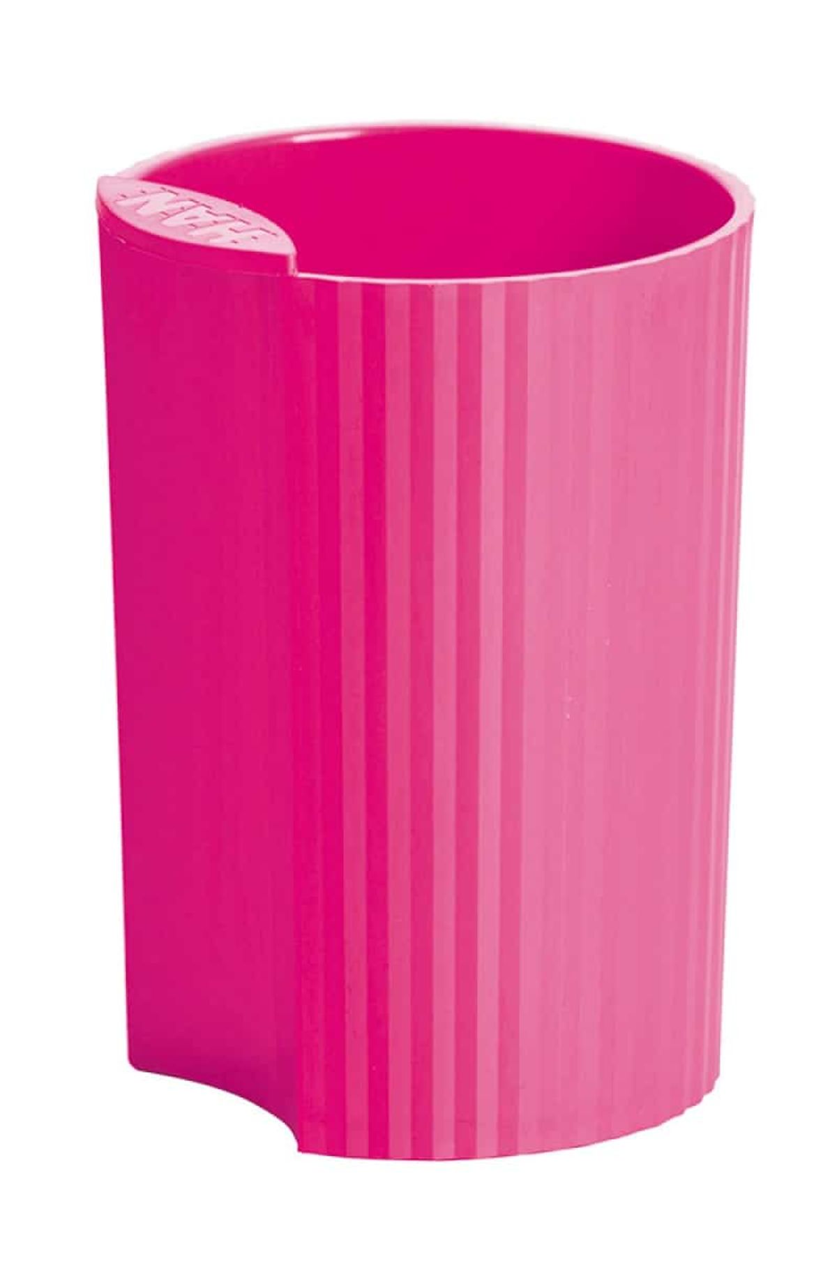 Pen holder pink moderne polypropylene.