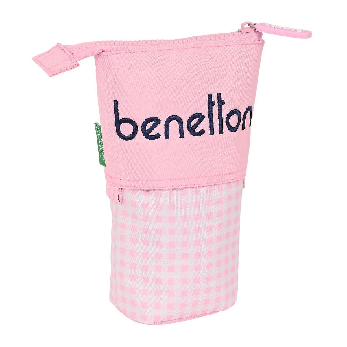 Penalhus Kop Benetton Vichy Pink (8 x 19 x 6 cm)