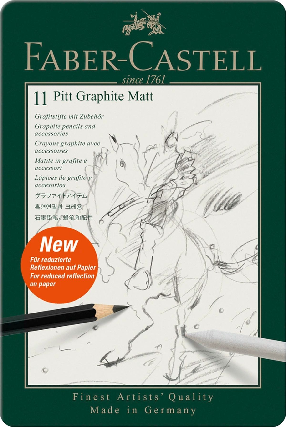 Pencil pitt graphite mat Faber-Castell 11 stk