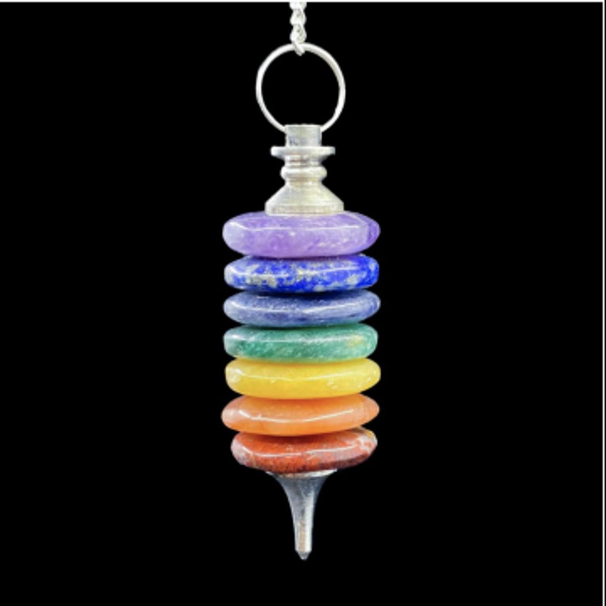 Pendul - med 7 Chakra sten - Penduler - GodKarmaShop