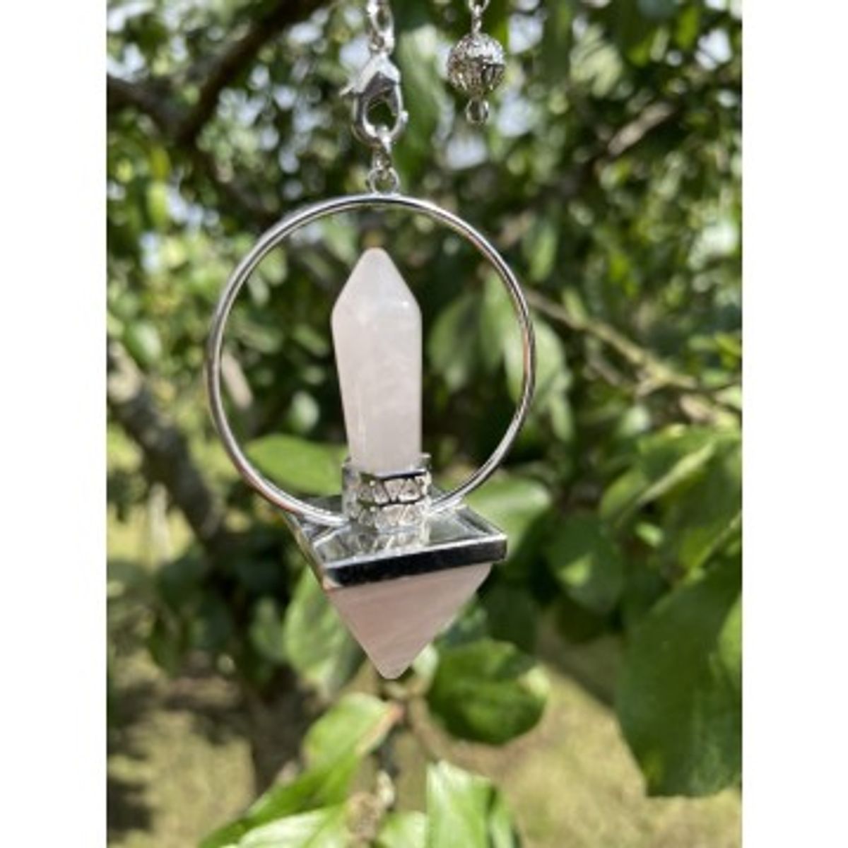 Pendul Rosakvarts og chakra - Penduler - GodKarmaShop