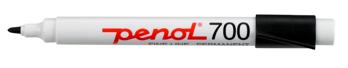 Penol 700 - Spritmarker Sort 1,5 mm Permanent