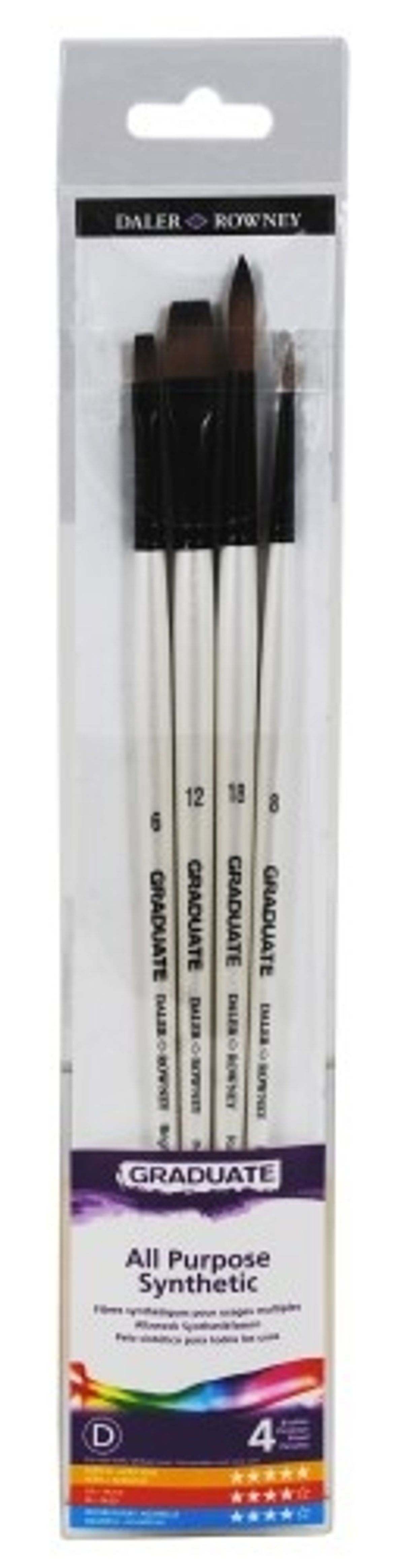 Pensel Graduate Synthetic 4-pack