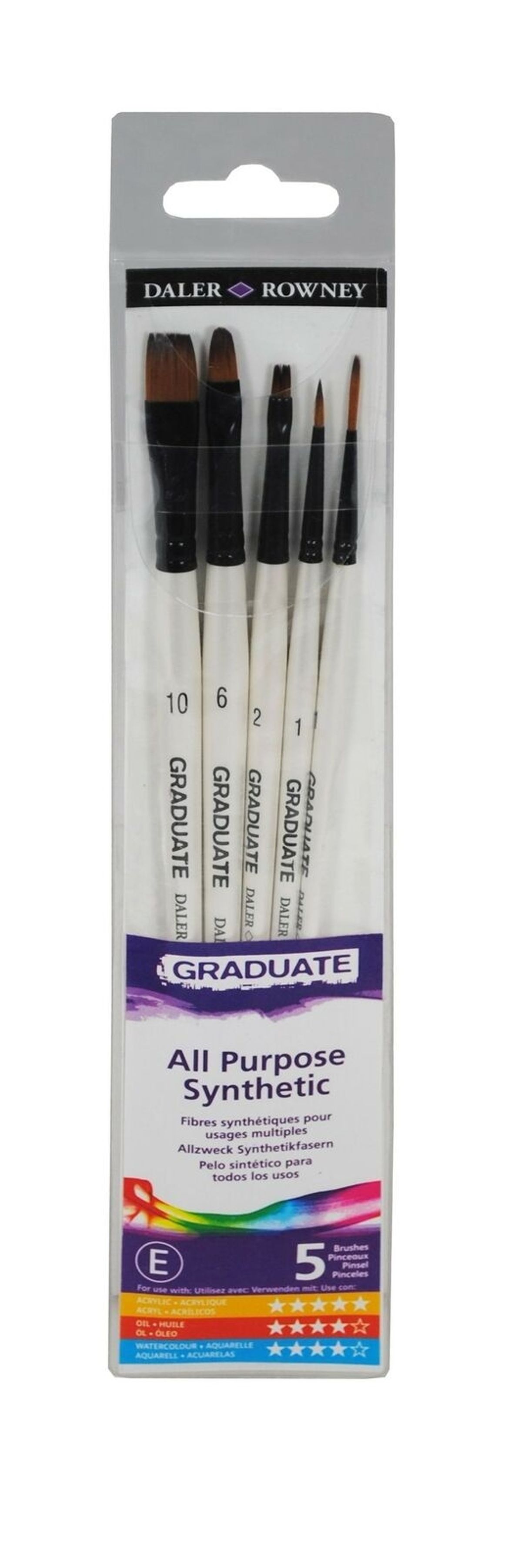 Pensel Graduate Synthetic Classic 5-pack